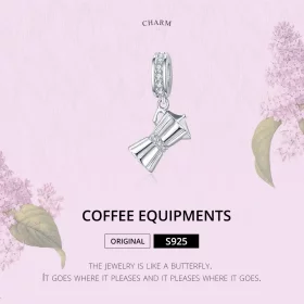 Pandora Style Silver Coffee Pot Dangle - SCC1287 Pandora Style Silver Coffee Pot Dangle - SCC1287