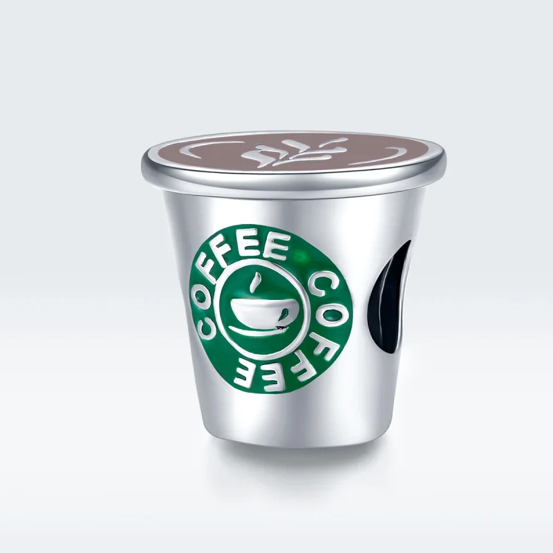 (image for) Pandora Style Silver Coffee Time Charm - SCC1545 - View 5