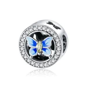 (image for) Pandora Style Silver Colorful Butterfly Charm - SCC1682