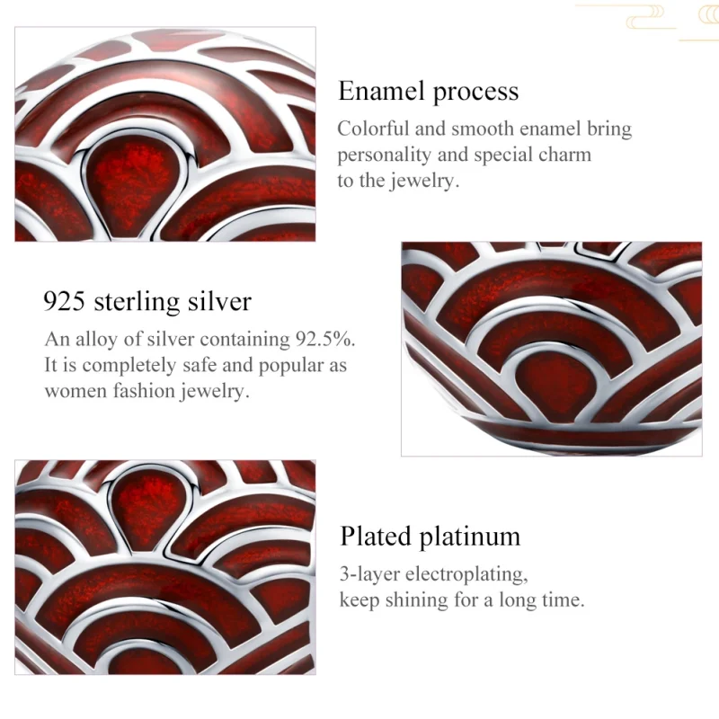 (image for) Pandora Style Silver Colorful Charm - BSC133 - View 6