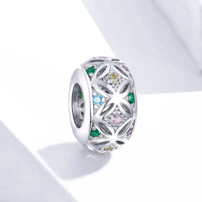 (image for) Pandora Style Silver Colorful Charm - BSC224 - View 2