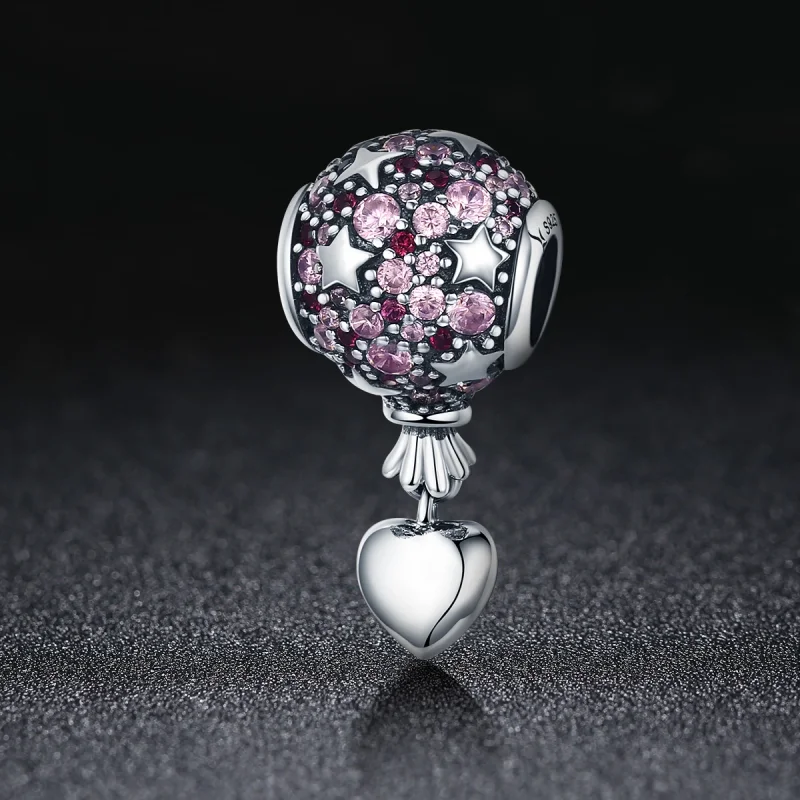 (image for) Pandora Style Silver Confession Balloon Charm - SCC517 - View 2