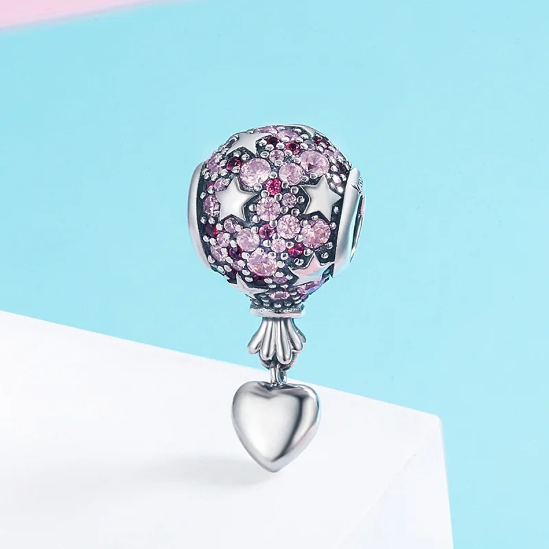 (image for) Pandora Style Silver Confession Balloon Charm - SCC517 - View 3