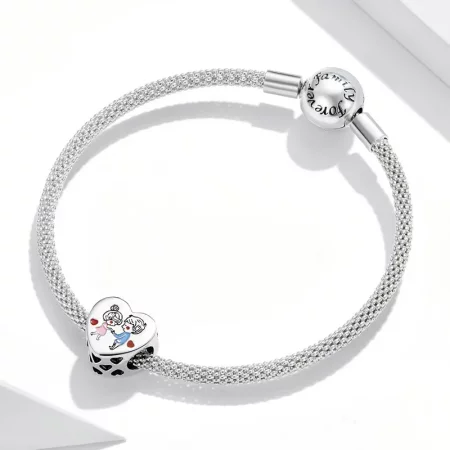 Pandora Style Silver Couple Charm - SCC1744