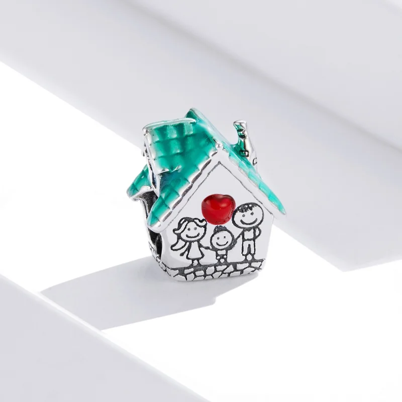 (image for) Pandora Style Silver Cozy Cottage Charm - SCC1518 - View 2