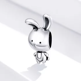 Pandora Style Silver Cute Bunny Charm - SCC1517 Pandora Style Silver Cute Bunny Charm - SCC1517