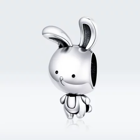 Pandora Style Silver Cute Bunny Charm - SCC1517