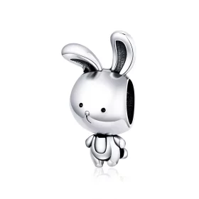 Pandora Style Silver Cute Bunny Charm - SCC1517 Pandora Style Silver Cute Bunny Charm - SCC1517