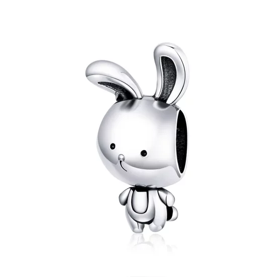 Pandora Style Silver Cute Bunny Charm - SCC1517