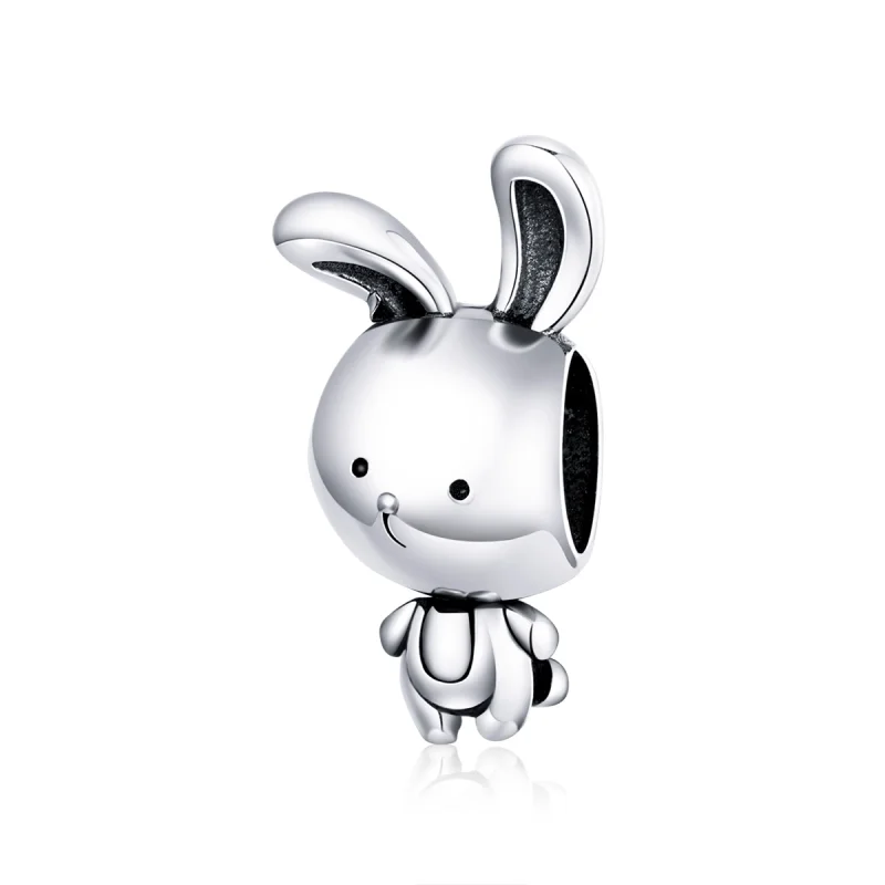 (image for) Pandora Style Silver Cute Bunny Charm - SCC1517 - Product Image