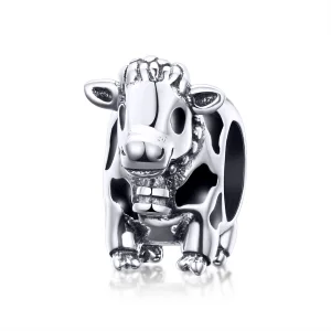 (image for) Pandora Style Silver Cute Cattle Charm - SCC1049