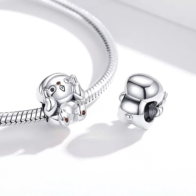 (image for) Pandora Style Silver Cute Sloth Charm - SCC1698 - View 4