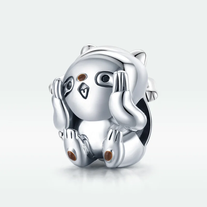(image for) Pandora Style Silver Cute Sloth Charm - SCC1698 - View 5