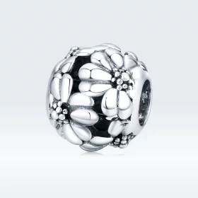 Pandora Style Silver Daisy Charm - SCC1487 Pandora Style Silver Daisy Charm - SCC1487
