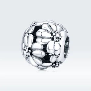 (image for) Pandora Style Silver Daisy Charm - SCC1487