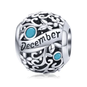 (image for) Pandora Style Silver December Birthstone Charm - SCC1385-12