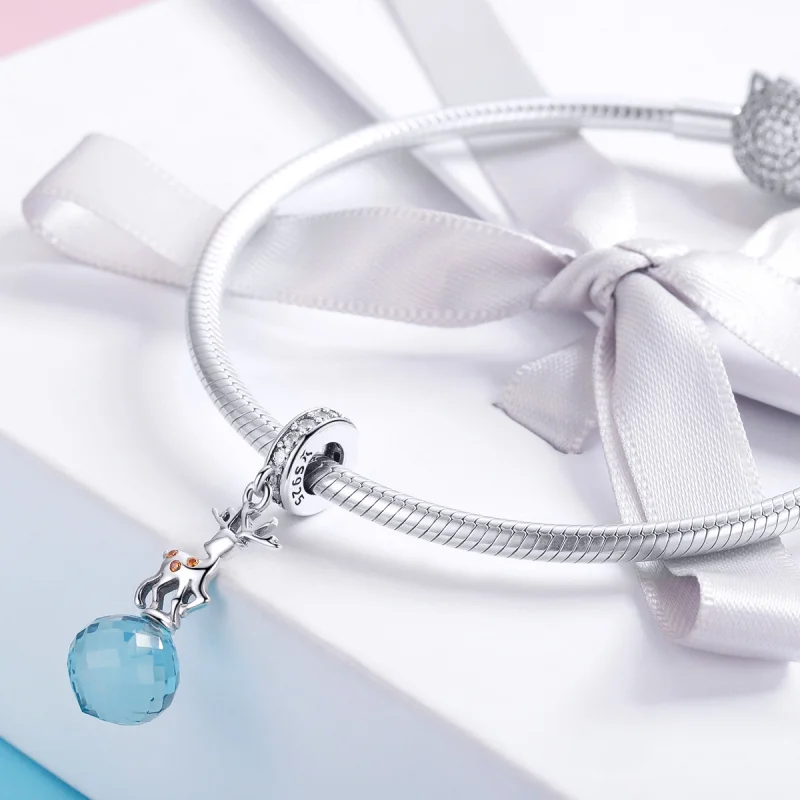 (image for) Pandora Style Silver Deer Dangle - SCC1010 - View 3