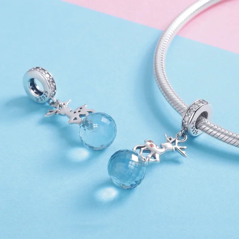 (image for) Pandora Style Silver Deer Dangle - SCC1010 - View 4