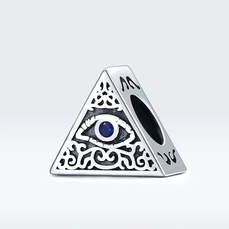 (image for) Pandora Style Silver Devil's Eye Charm - SCC1567 - View 5