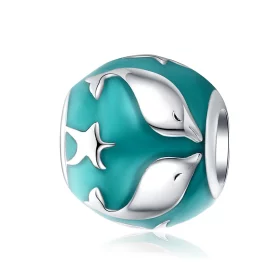 Pandora Style Silver Dolphin Charm - SCC1295 Pandora Style Silver Dolphin Charm - SCC1295