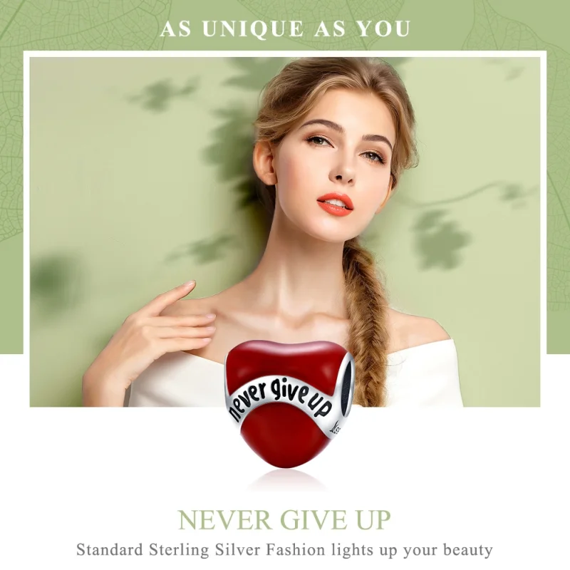 (image for) Pandora Style Silver Don'T Give Up Charm - SCC808 - View 6