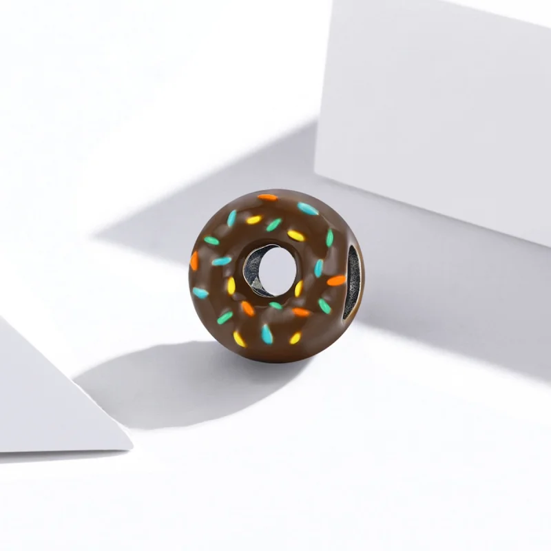 (image for) Pandora Style Silver Donut Charm - SCC1820 - View 2