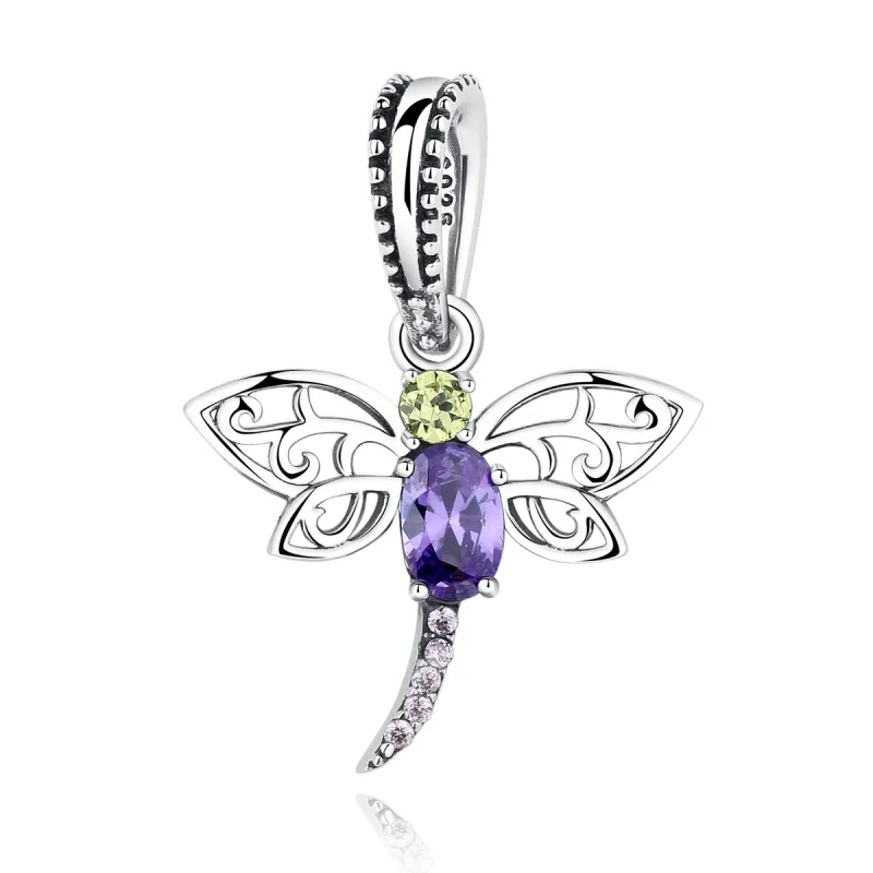 (image for) Pandora Style Silver Dragonfly Dangle - SCC048 - Product Image