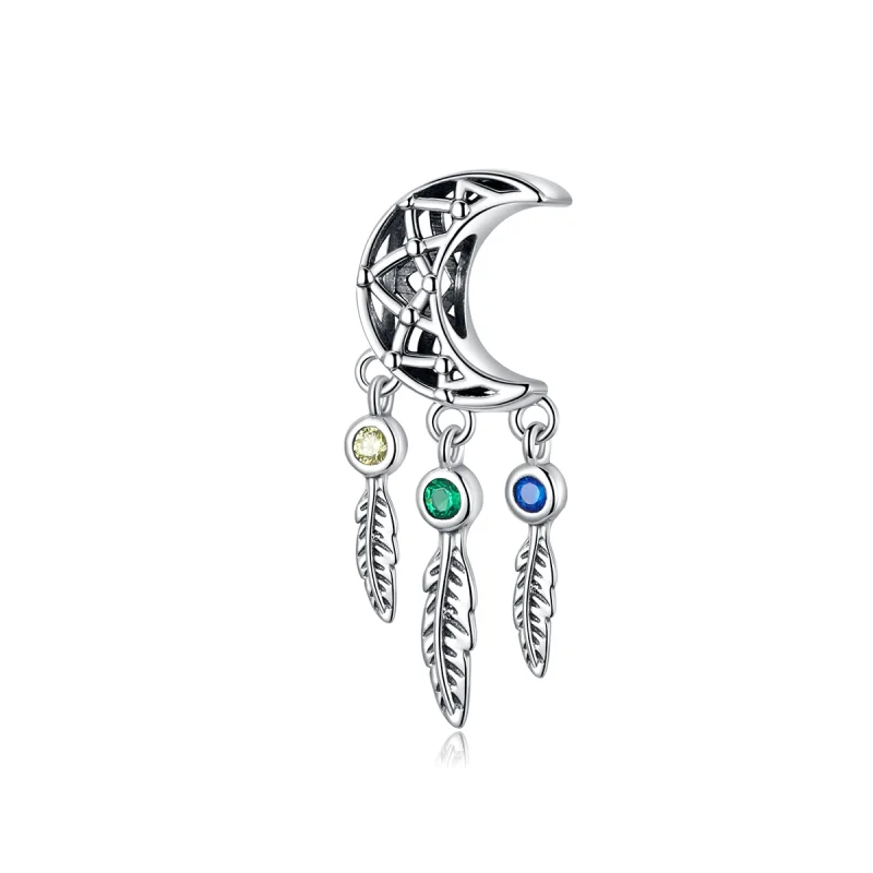 (image for) Pandora Style Silver Dreamcatcher Dangle - SCC1232 - Product Image