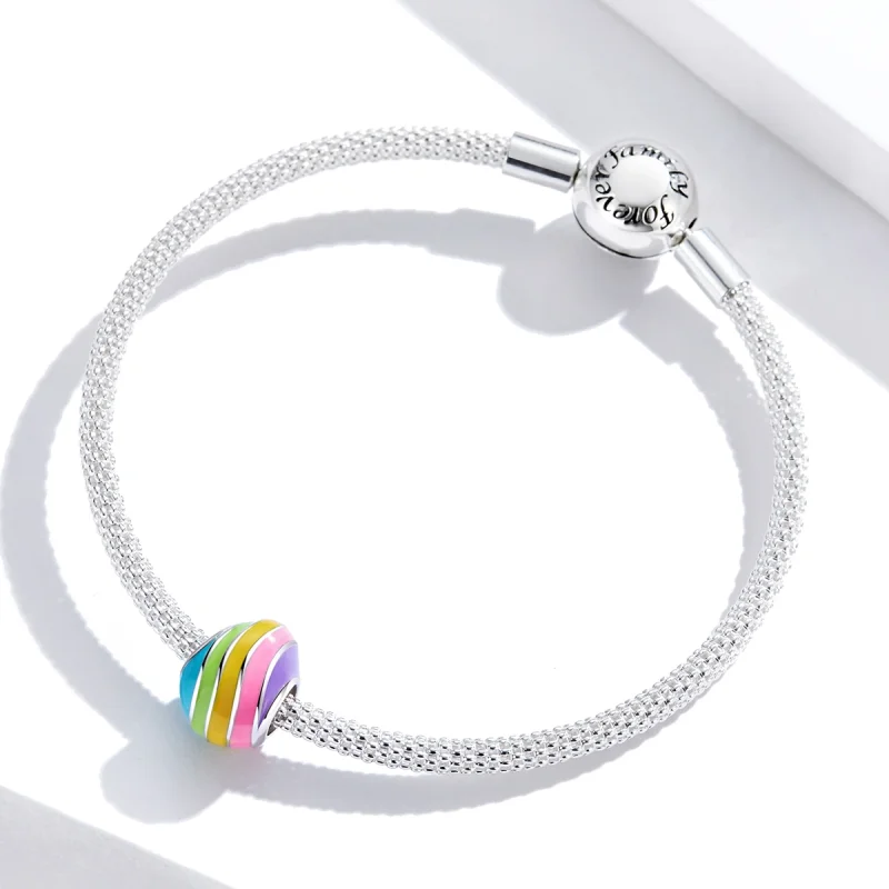 (image for) Pandora Style Silver Easter Egg Charm - BSC223 - View 3