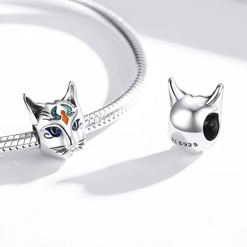 (image for) Pandora Style Silver Egypt - Cat God Bastet Charm - SCC1859 - View 4