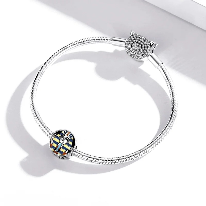 (image for) Pandora Style Silver Egypt - Pharaoh Charm - SCC1858 - View 3