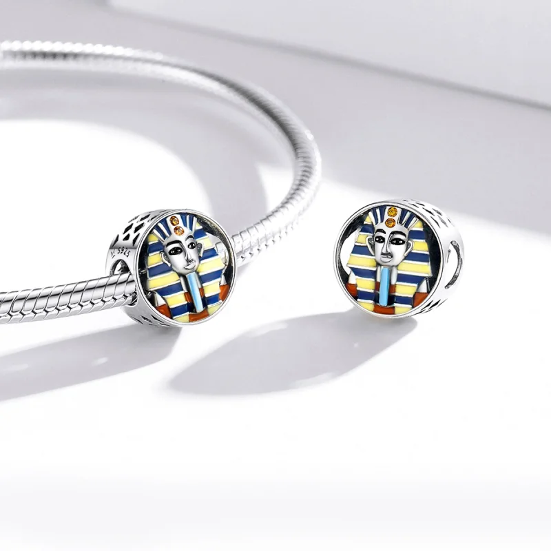 (image for) Pandora Style Silver Egypt - Pharaoh Charm - SCC1858 - View 4