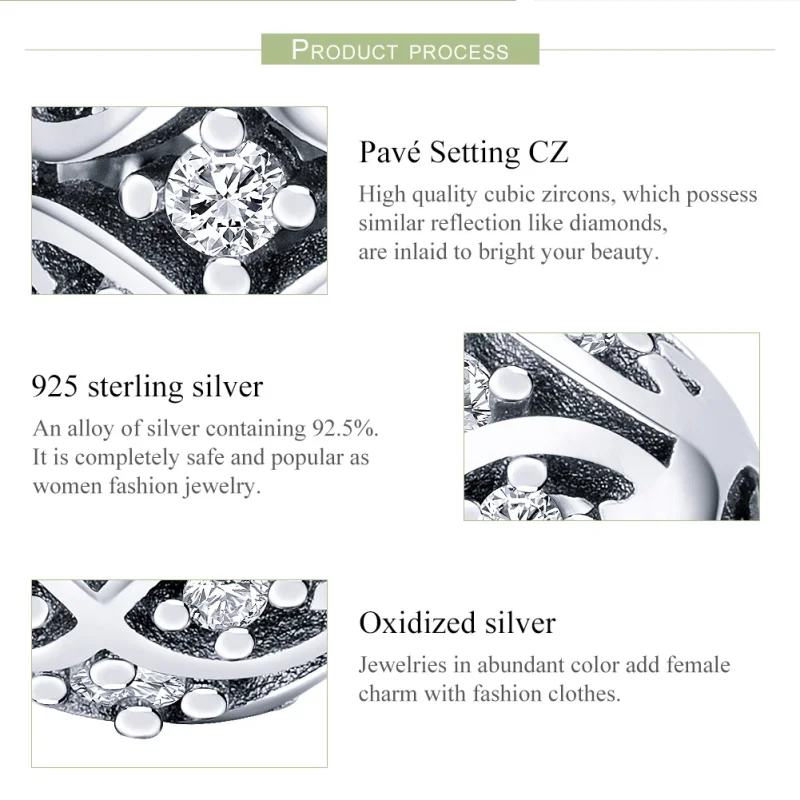 (image for) Pandora Style Silver Elegance Charm - SCC732 - View 7