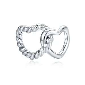 (image for) Pandora Style Silver Entwined Hearts Charm - SCC1563