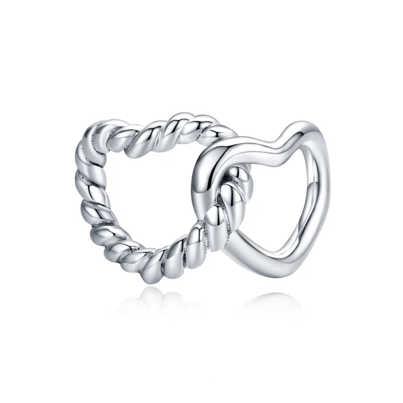 (image for) Pandora Style Silver Entwined Hearts Charm - SCC1563 - Product Image