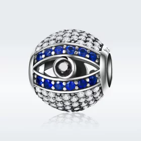 Pandora Style Silver Evil Eye Charm - SCC172 Pandora Style Silver Evil Eye Charm - SCC172