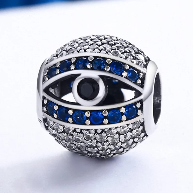 (image for) Pandora Style Silver Evil Eye Charm - SCC172 - View 4