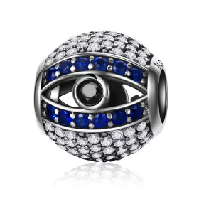 Pandora Style Silver Evil Eye Charm - SCC172 Pandora Style Silver Evil Eye Charm - SCC172