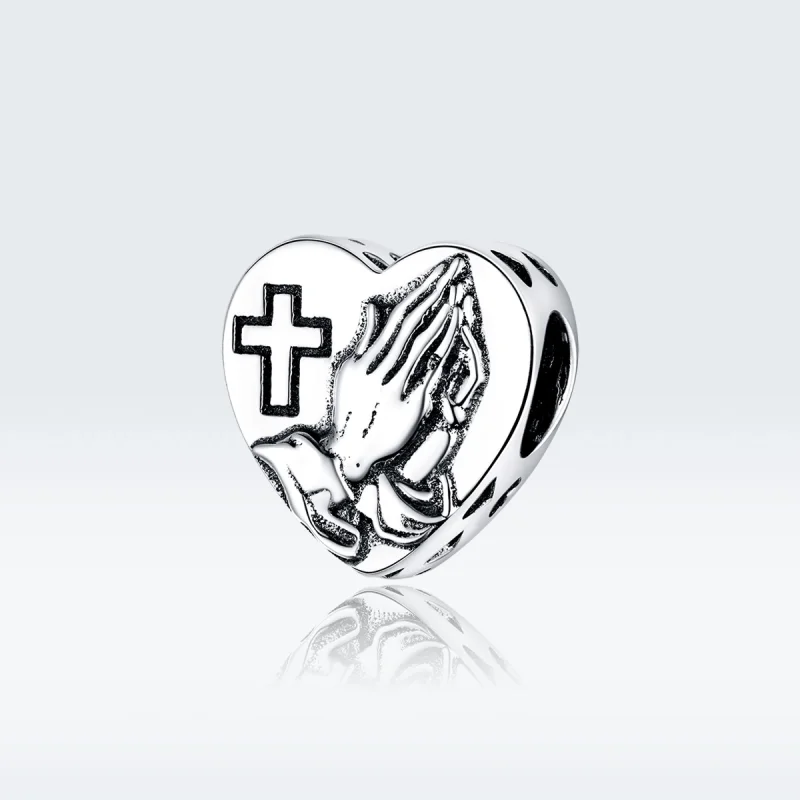 (image for) Pandora Style Silver Faith Charm - BSC317 - View 5
