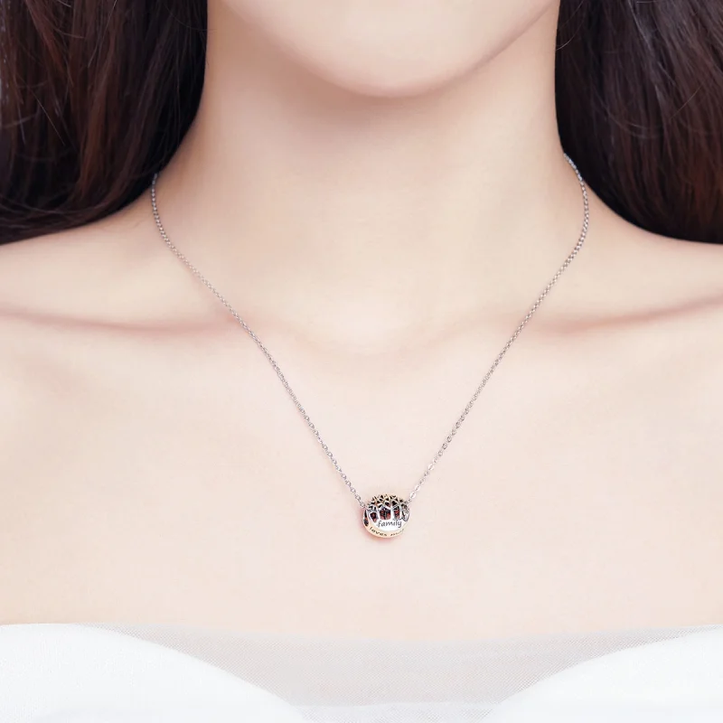 (image for) Pandora Style Silver Family Forest Charm - SCC1144 - View 3