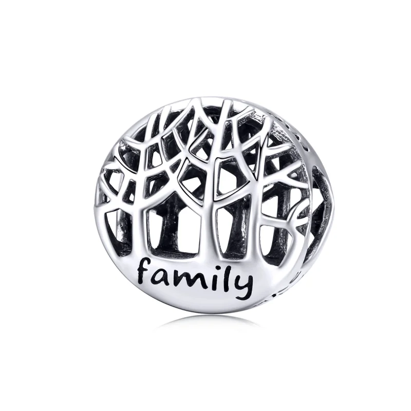 (image for) Pandora Style Silver Family Forest Charm - SCC1144 - Product Image