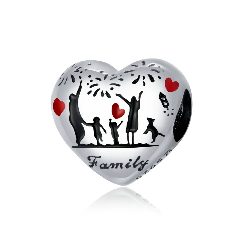 (image for) Pandora Style Silver Family Love Charm - SCC1634 - Product Image