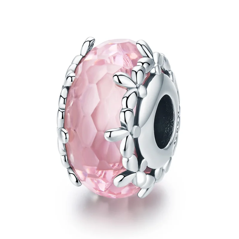 (image for) Pandora Style Silver Floret Murano Glass Charm - SCC1282 - Product Image