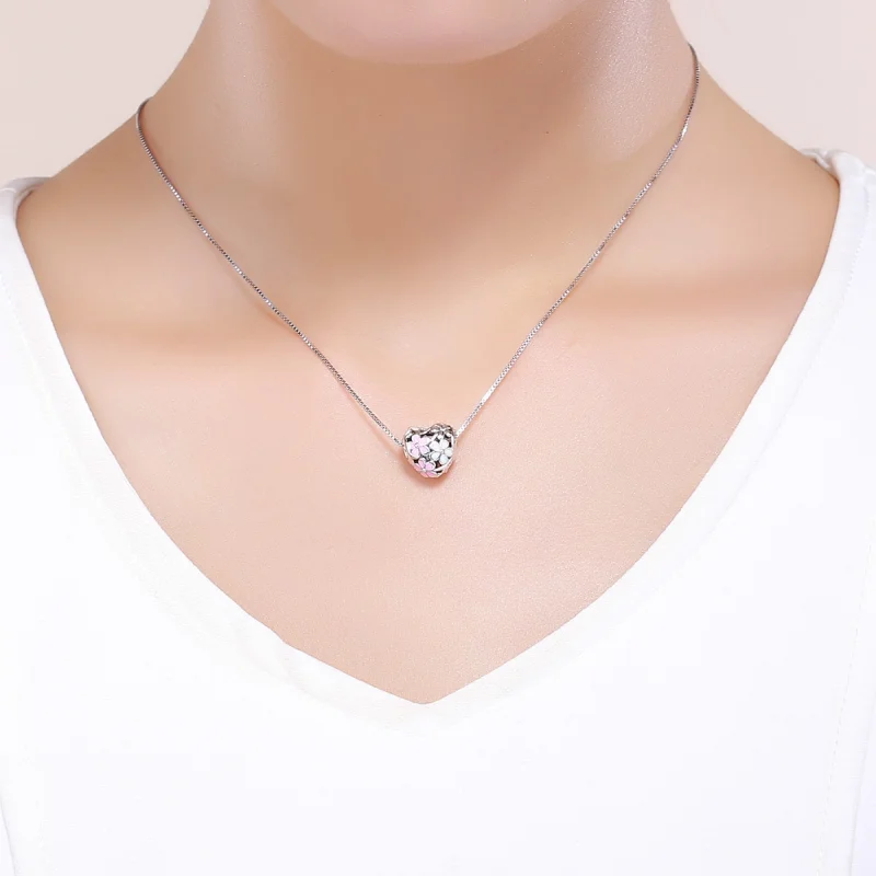 (image for) Pandora Style Silver Flower Blessing Charm - SCC761 - View 5