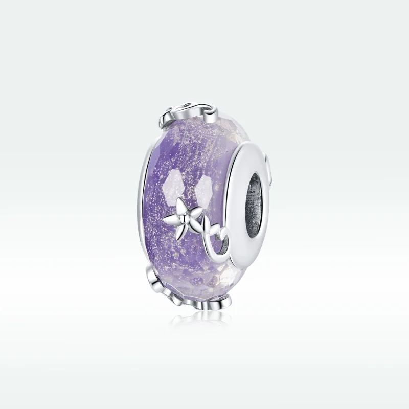 (image for) Pandora Style Silver Flower Charm - SCC1797 - View 5