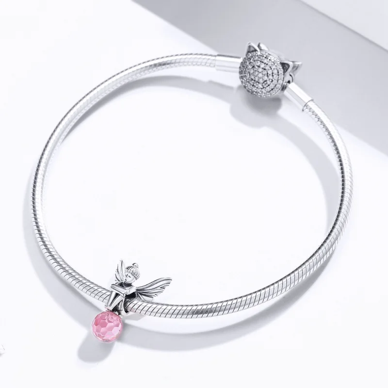 (image for) Pandora Style Silver Flower Elf Charm - SCC1483 - View 3