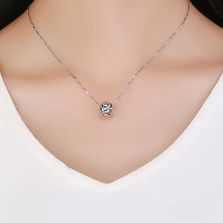 Pandora Style Silver Flower Shape Charm - SCC729