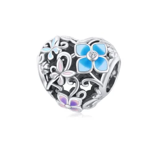 (image for) Pandora Style Silver Flowers And Butterflies Charm - SCC1836