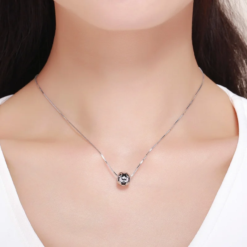 (image for) Pandora Style Silver Football Passion Charm - SCC666 - View 6