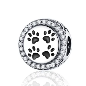 (image for) Pandora Style Silver Footprints Charm - SCC1186